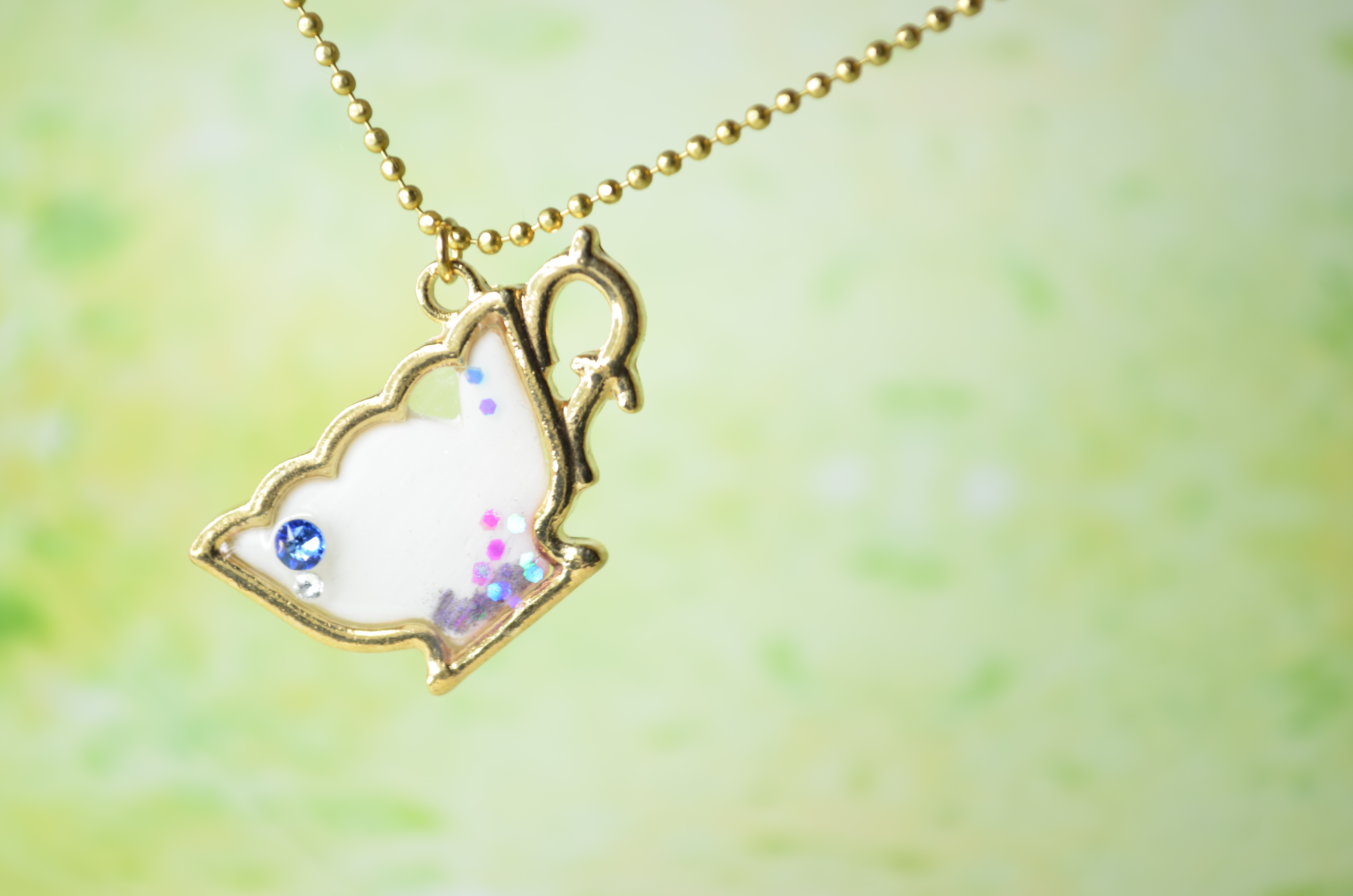 Beauty and the Beast Cup Necklace
